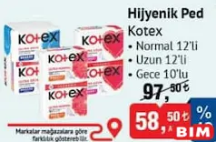 KOTEX HİJYENİK PED
